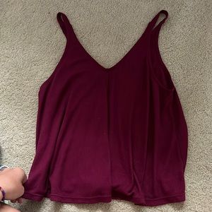 free people burgundy tank